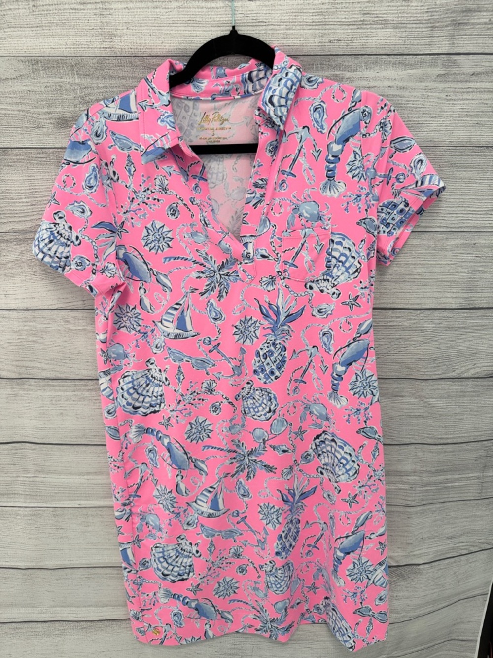 Lilly Pulitzer Pink Tropical Print Mini Dress - Picture 6 of 6